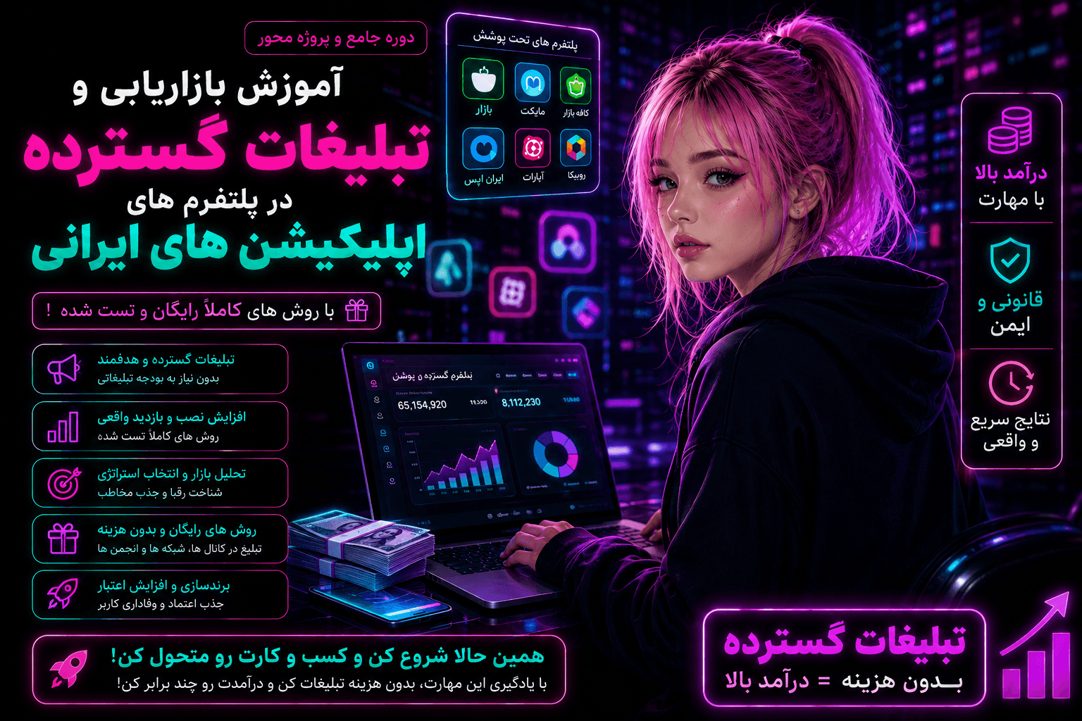 آموزش بازاریابی و تبلیغات گسترده